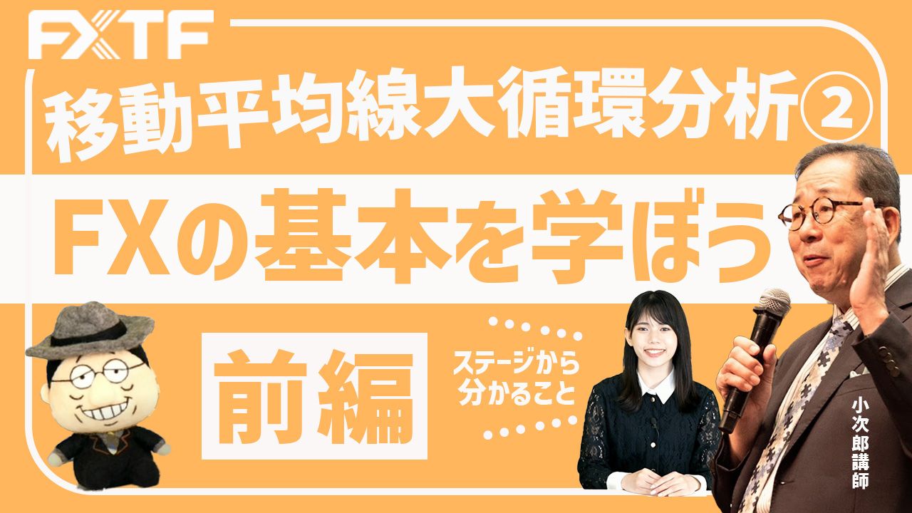 【動画】「FXの基本を学ぼう！移動平均線大循環分析②【前編】 」小次郎講師
