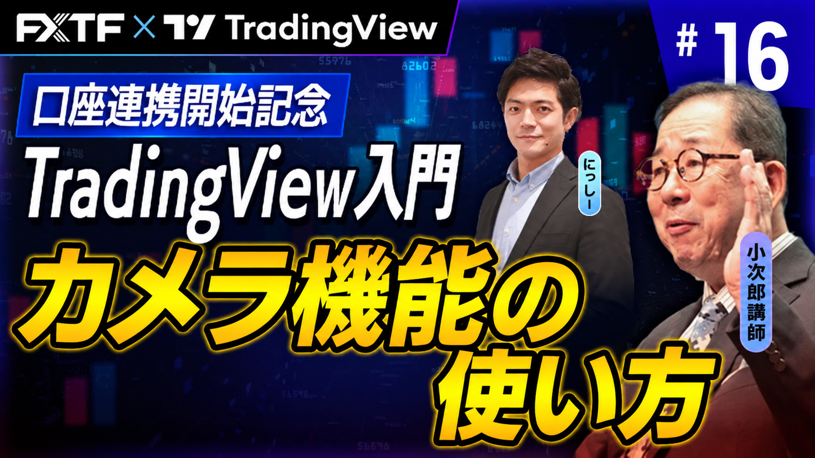 【口座連携記念動画】「TradingView入門⑯『カメラ機能の使い方』」小次郎講師